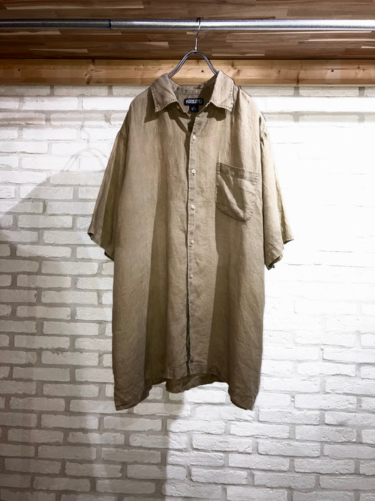 "LANDS'END" Old Oversized Linen Shirt