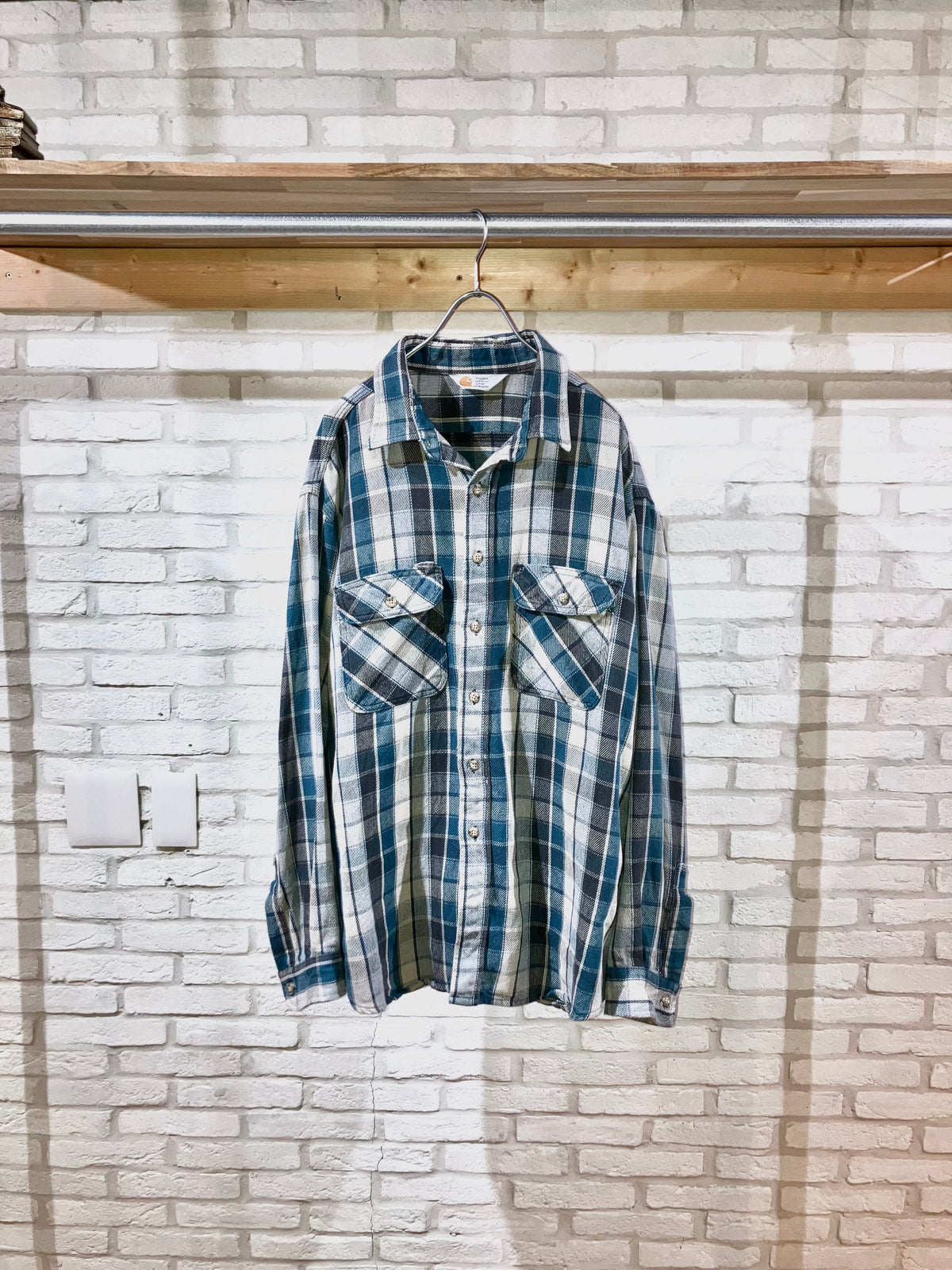 "Carhartt" Old Heavy Flannel Check Shirt