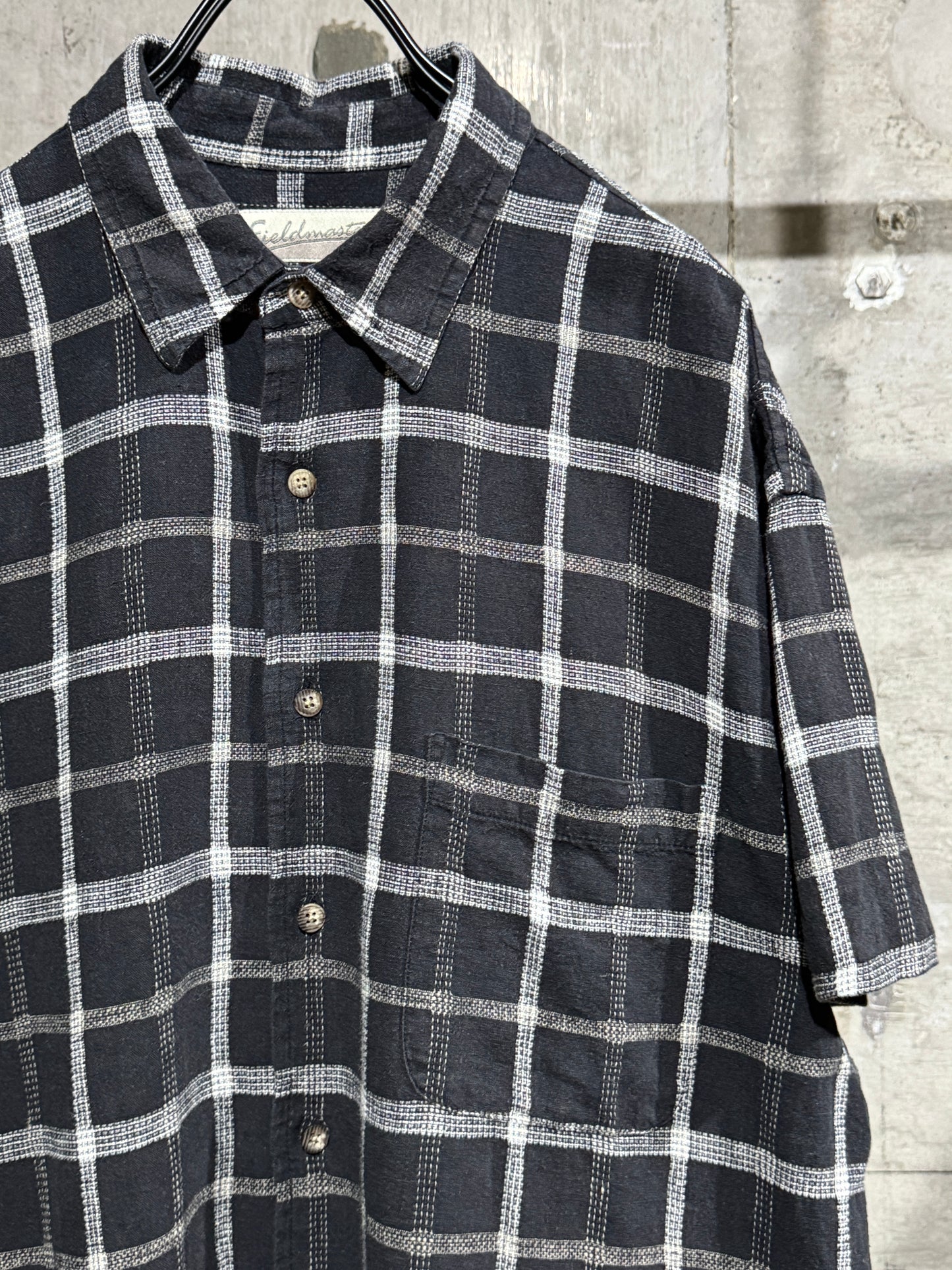 Linen Mix Plaid Shirt