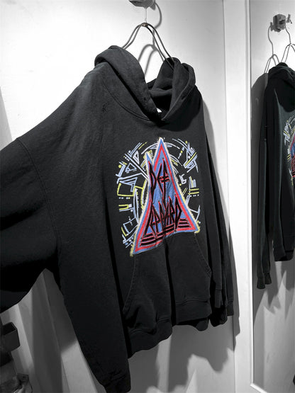 Def Leppard embroidery big silhouette hoodie