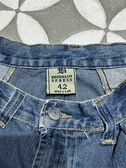 Remake baggy denim pants