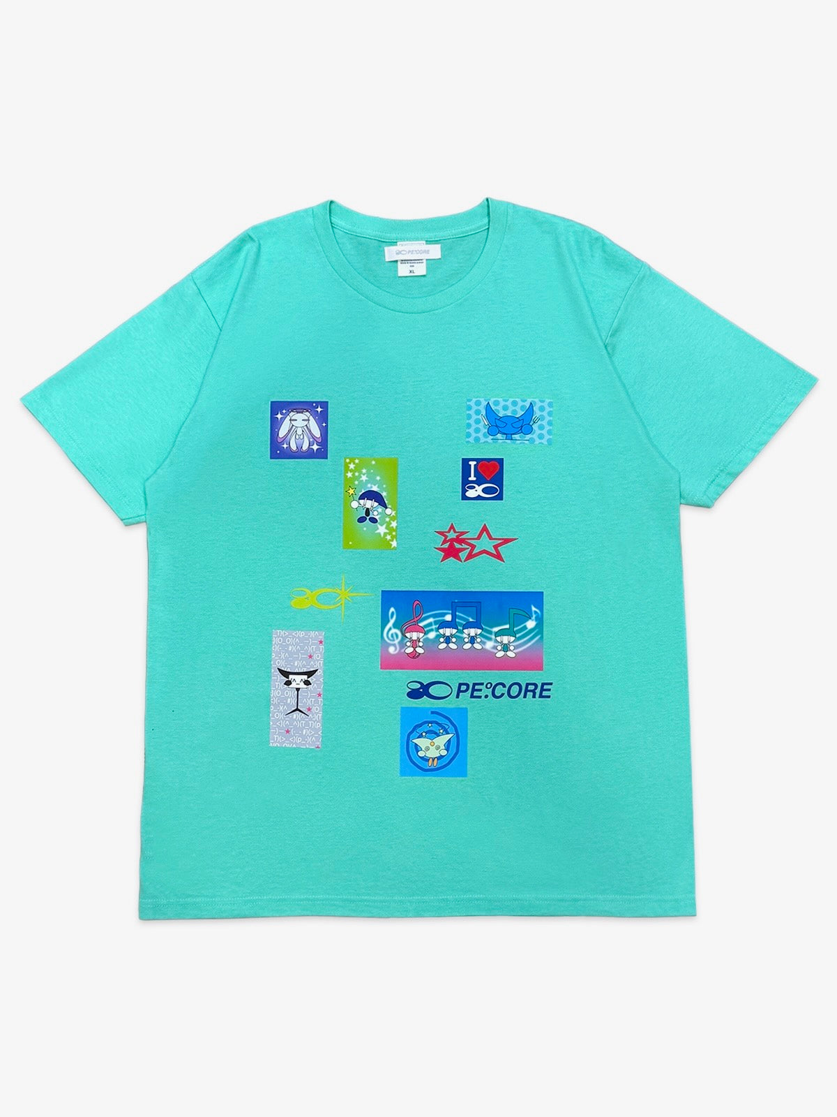 PE.°CORE POP COLLAGE TEE MNT