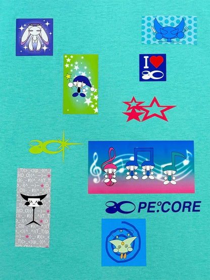 PE.°CORE POP COLLAGE TEE MNT