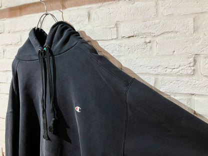 "Champion" 00s "BORO" Design Hoodie