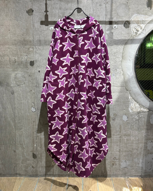 Old Kathy Ireland Star Fleece Gown