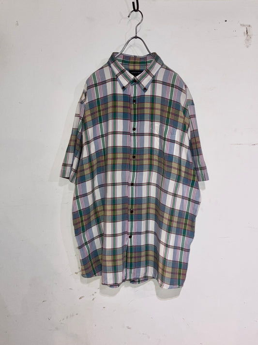 "LANDS'END" Old Check Shirt