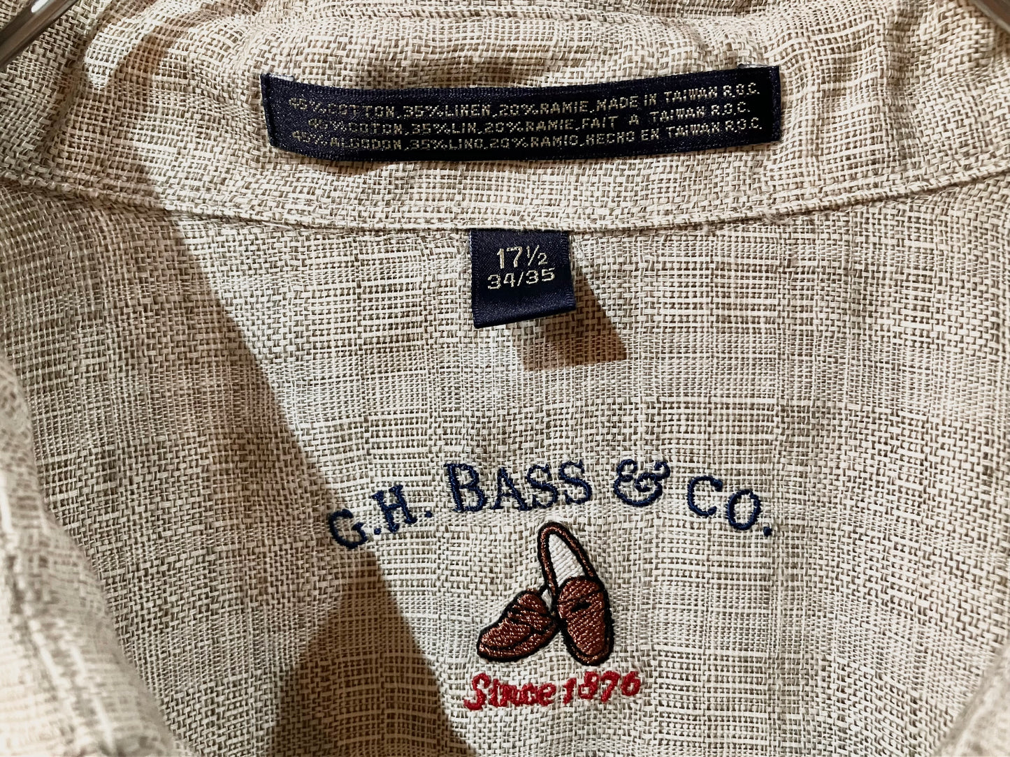 "G.H BASS&CO." Old Design Fabric Shirt