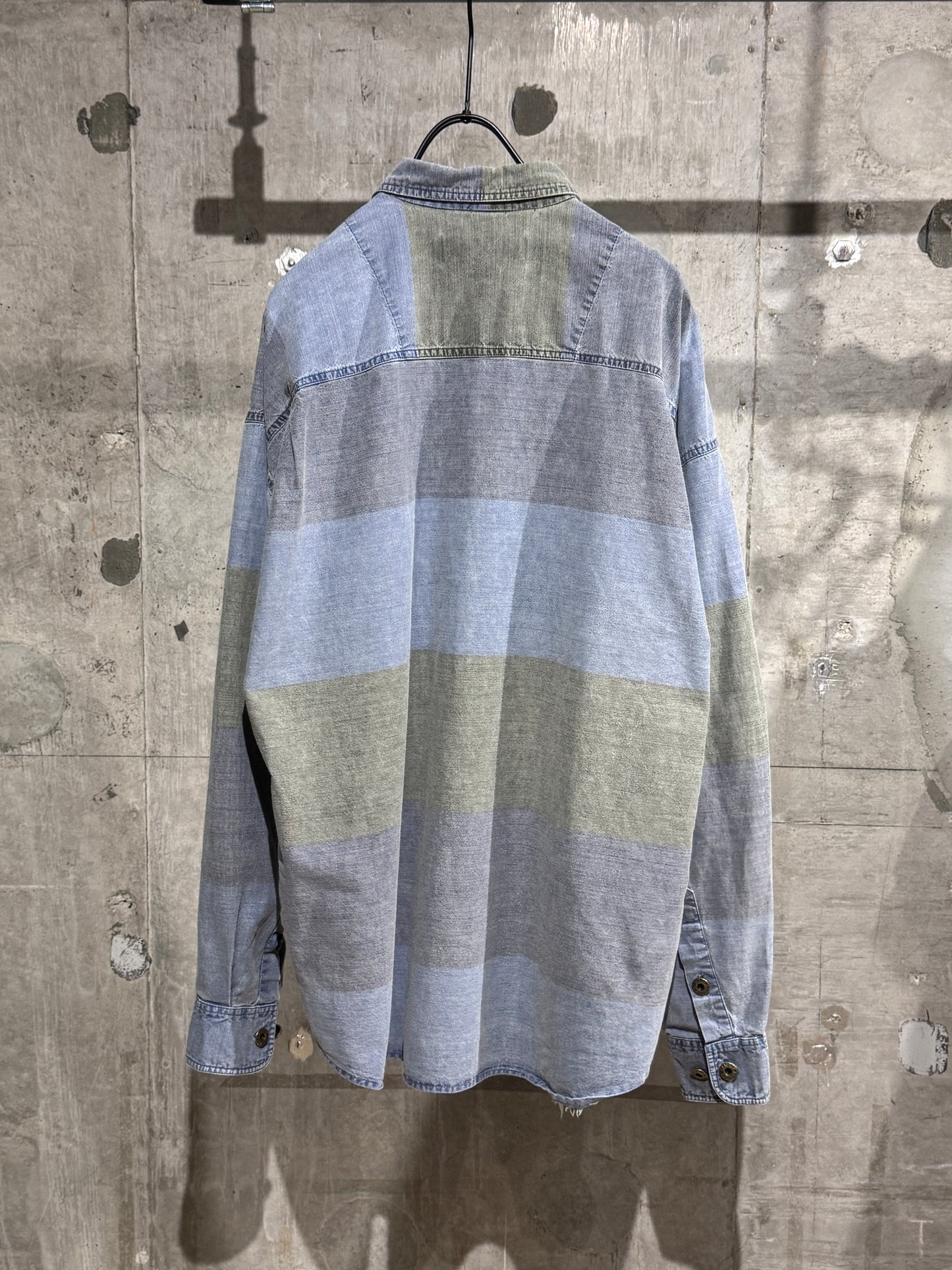 Vintage Cotton Colorblock Shirt