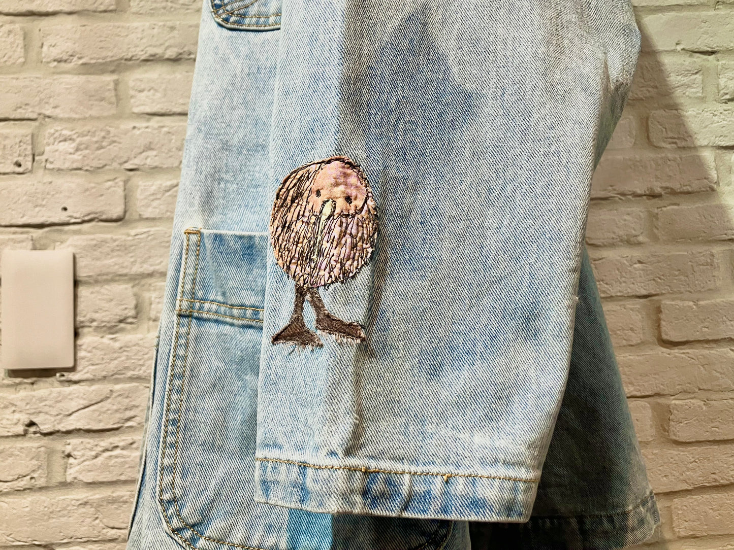 Old Embroidery China Denim JKT