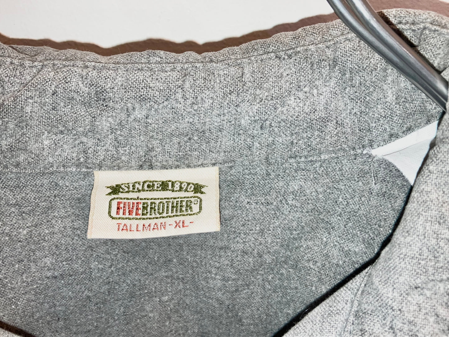 "FIVE BORTHER" Old Chamois Cloth Shirt