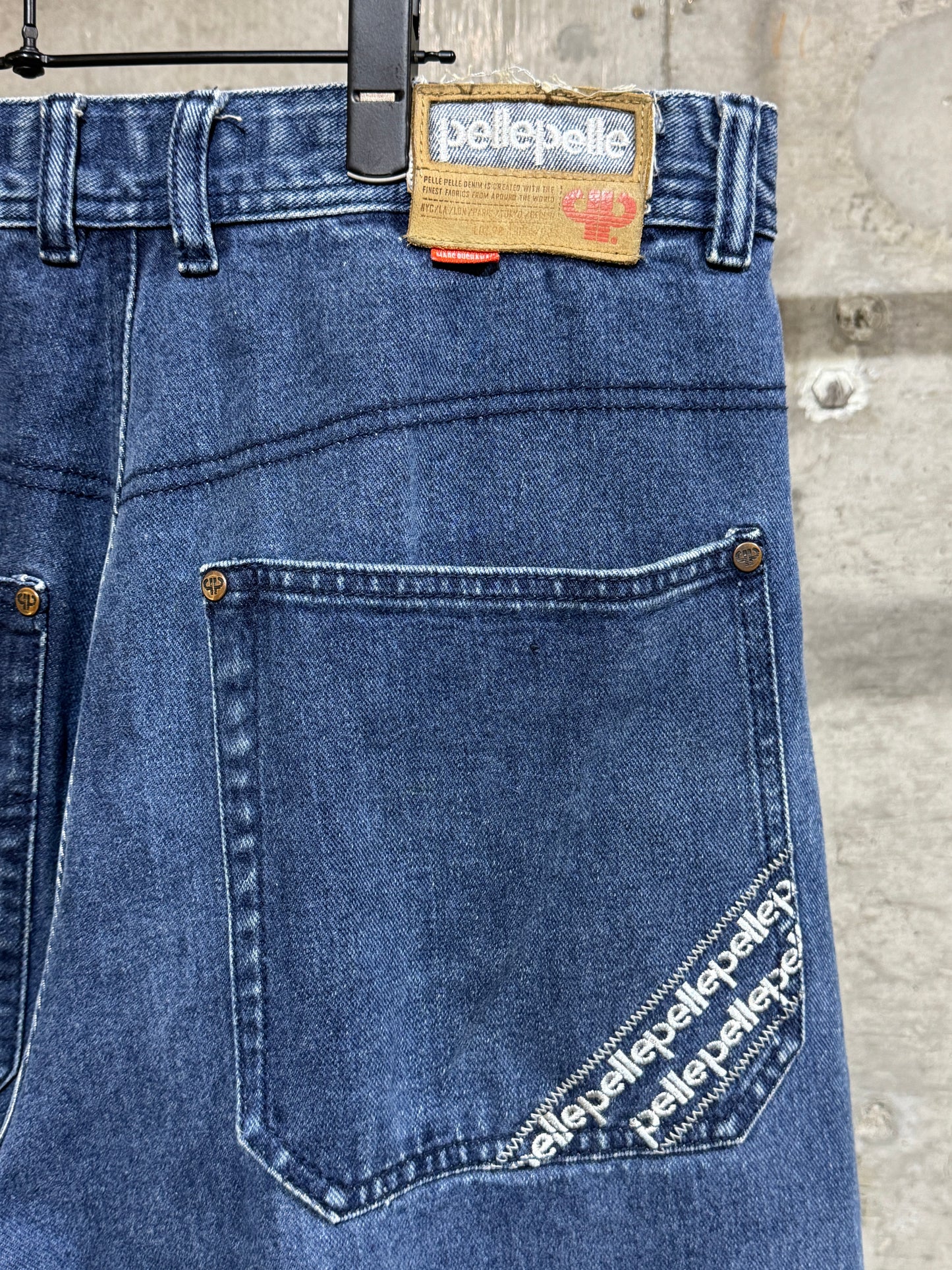 00s Vintage Pelle Pelle Denim Shorts