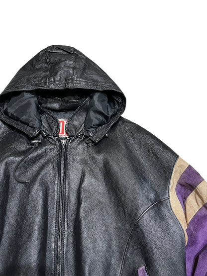 Old leather team jacket