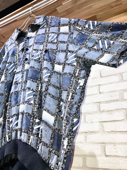 Old Oversized Design Pollover Rayon Shirt