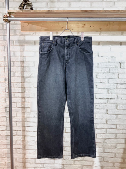 "RED HEAD" old straight denim pants