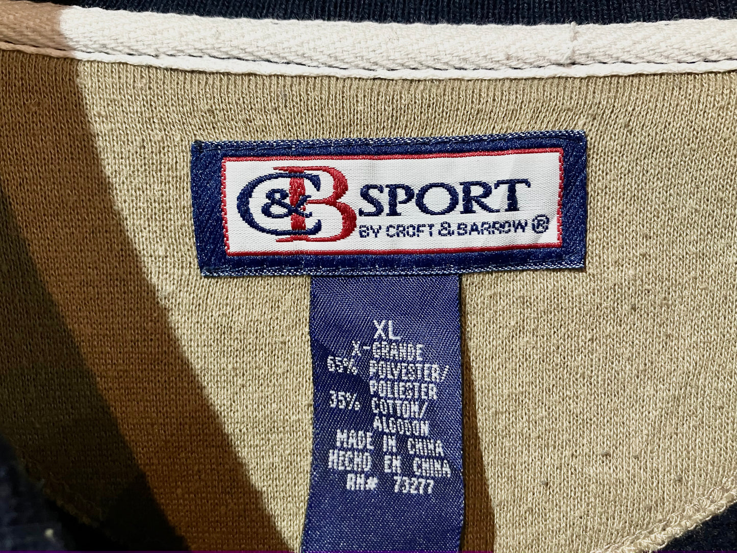 "croft&barrow" Old Design Sweat Polo Shirt