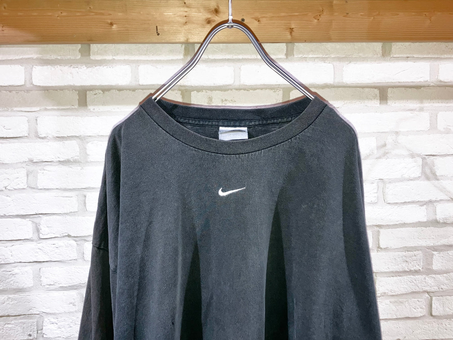 "NIKE" 00s Embroidery LS Tee