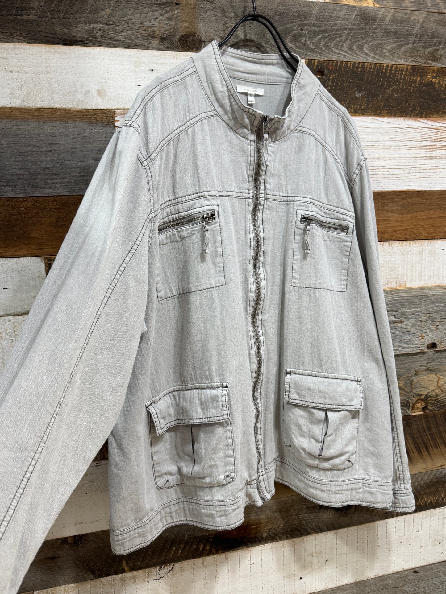 00s Light Weight Linen Multi Pocket Jacket