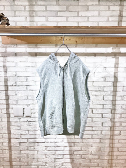 Old Zip Up Hoodie Vest