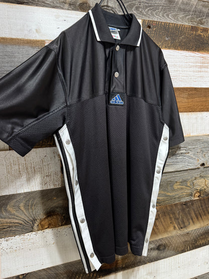 Old Adidas Side Snap Polo Shirt