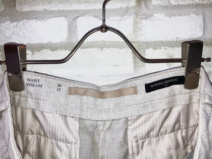 "BANANA REPUBLIC" 10〜20s Cotton&Linen Wide Slacks