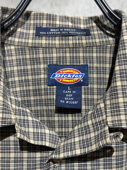 Old Dickies Plaid Open Collar Shirt