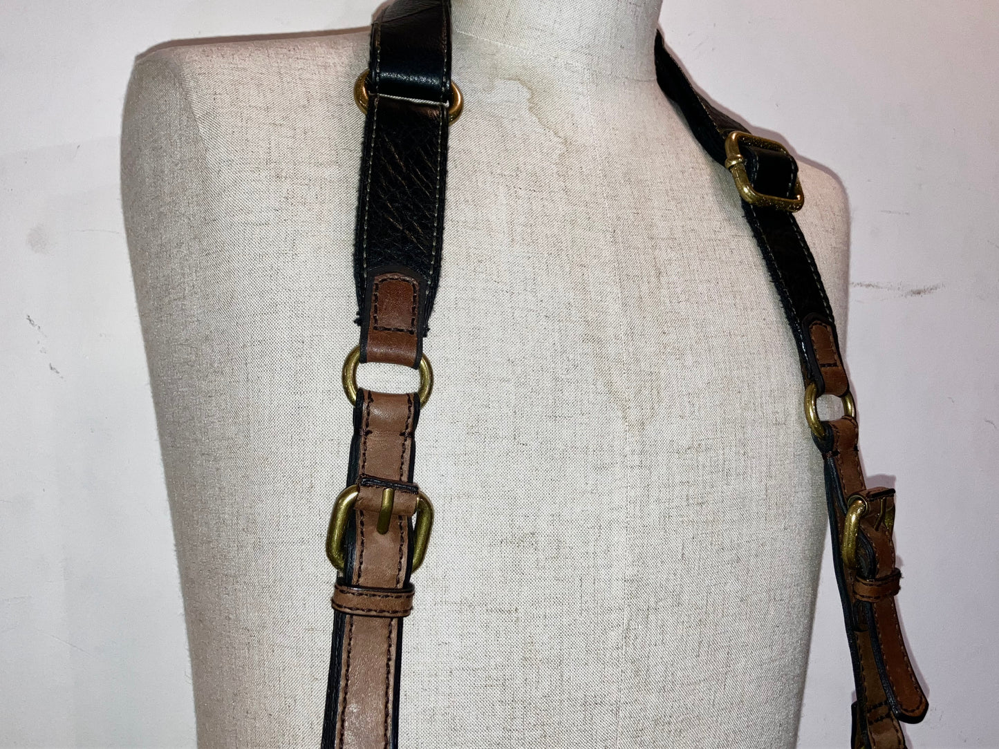 00s Super Big Zipper Leather Bag