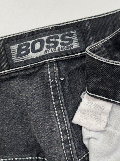 Old Boss Baggy Denim Shorts