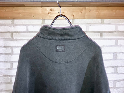 "Columbia" 00s Design Half Zip Sweat