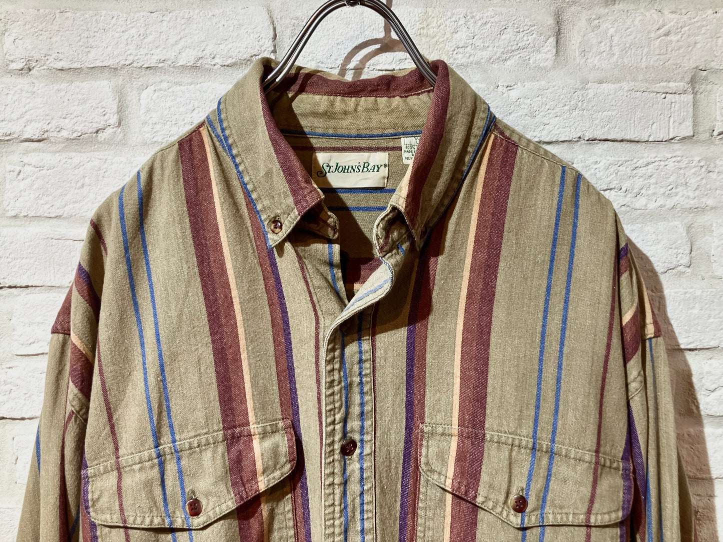 "ST JOHN'S BAY" Old Stripe Shirt