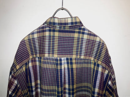 "LANDS'END" Old Madras Check Shirt
