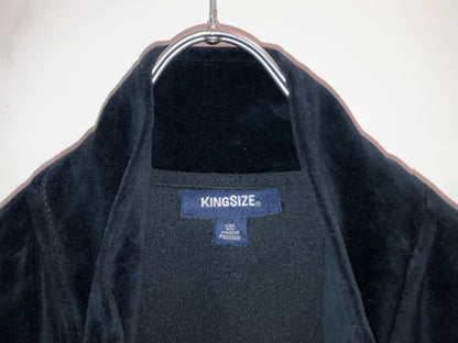 "KING SIZE" 00s Oversized Velour Track JKT