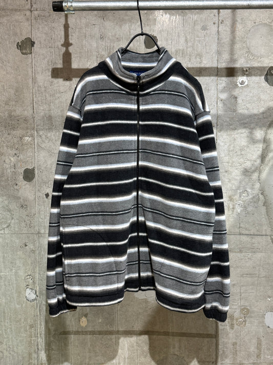 00's Striped Fleece Jacket