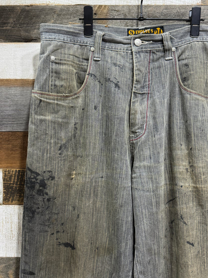 00s Evolve 5 Wide Denim Pants