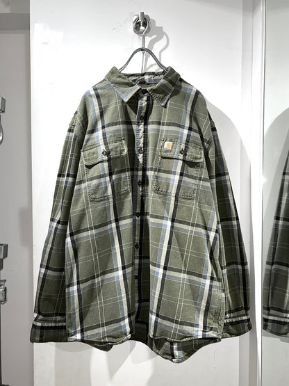 carhartt cotton check shirt