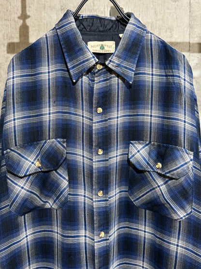 Vintage Cotton Plaid Shirt