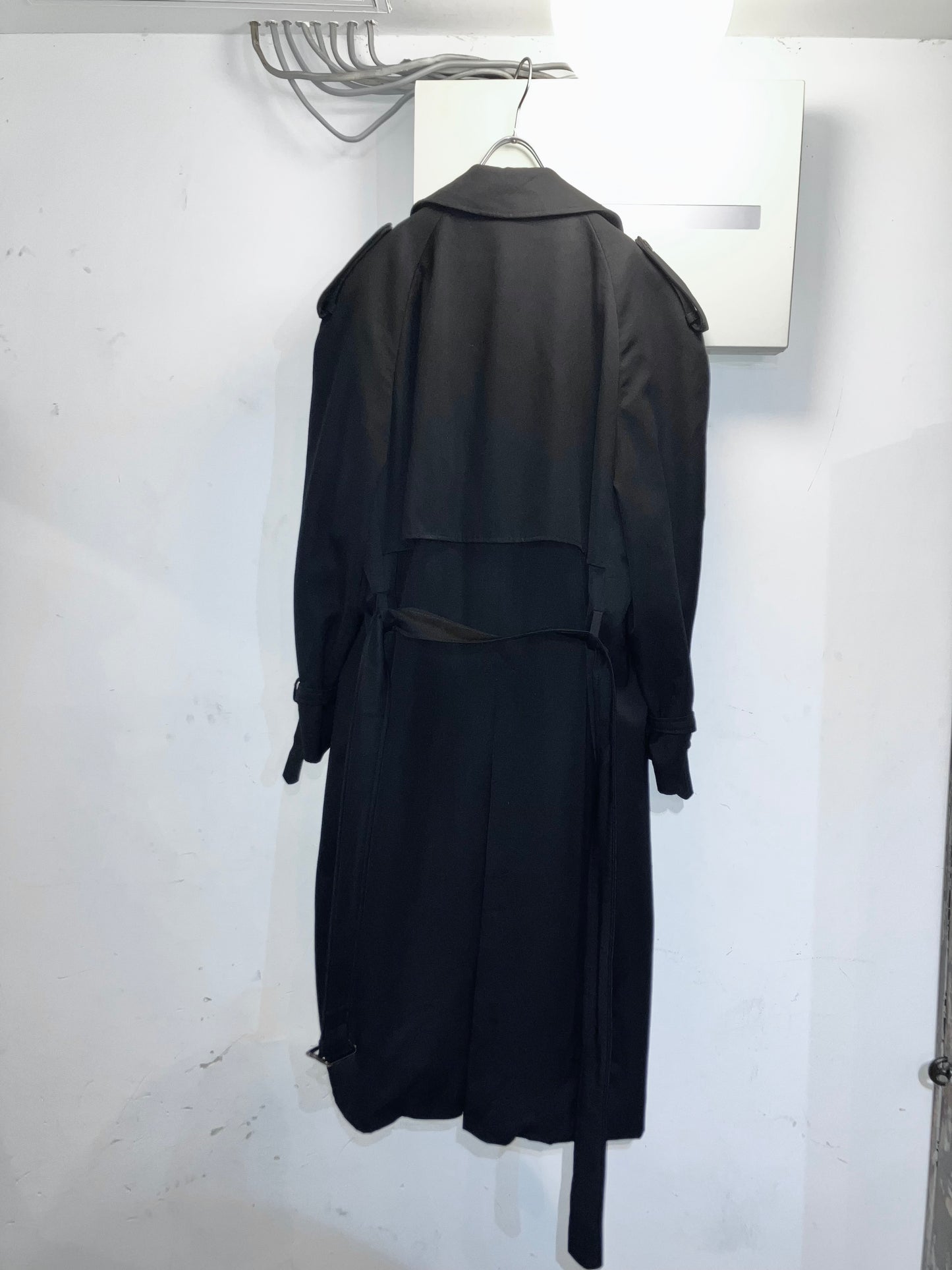 Vintage Wool Gabardine Trench Coat