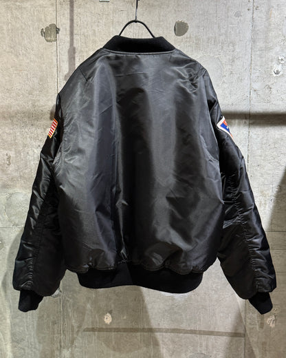Old Space Exploration Patched Flight Jacket