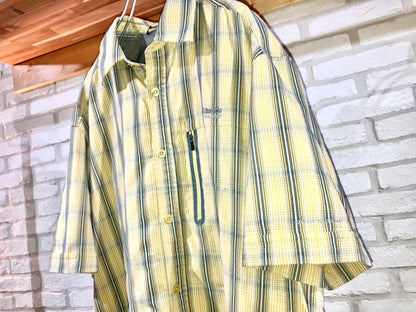 "Columbia" 00s Design Check Shirt