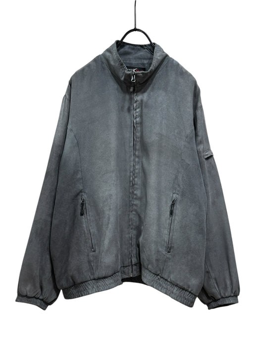 00s Grey Faux Suede Jacket