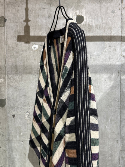 Old St. Croix Geometric Pattern Cardigan