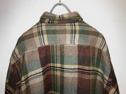 "FIVE BORTHER" 00s Heavy Flannel Check Shirt