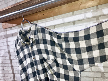 "puritan" Old Oversized Printed Check Shirt