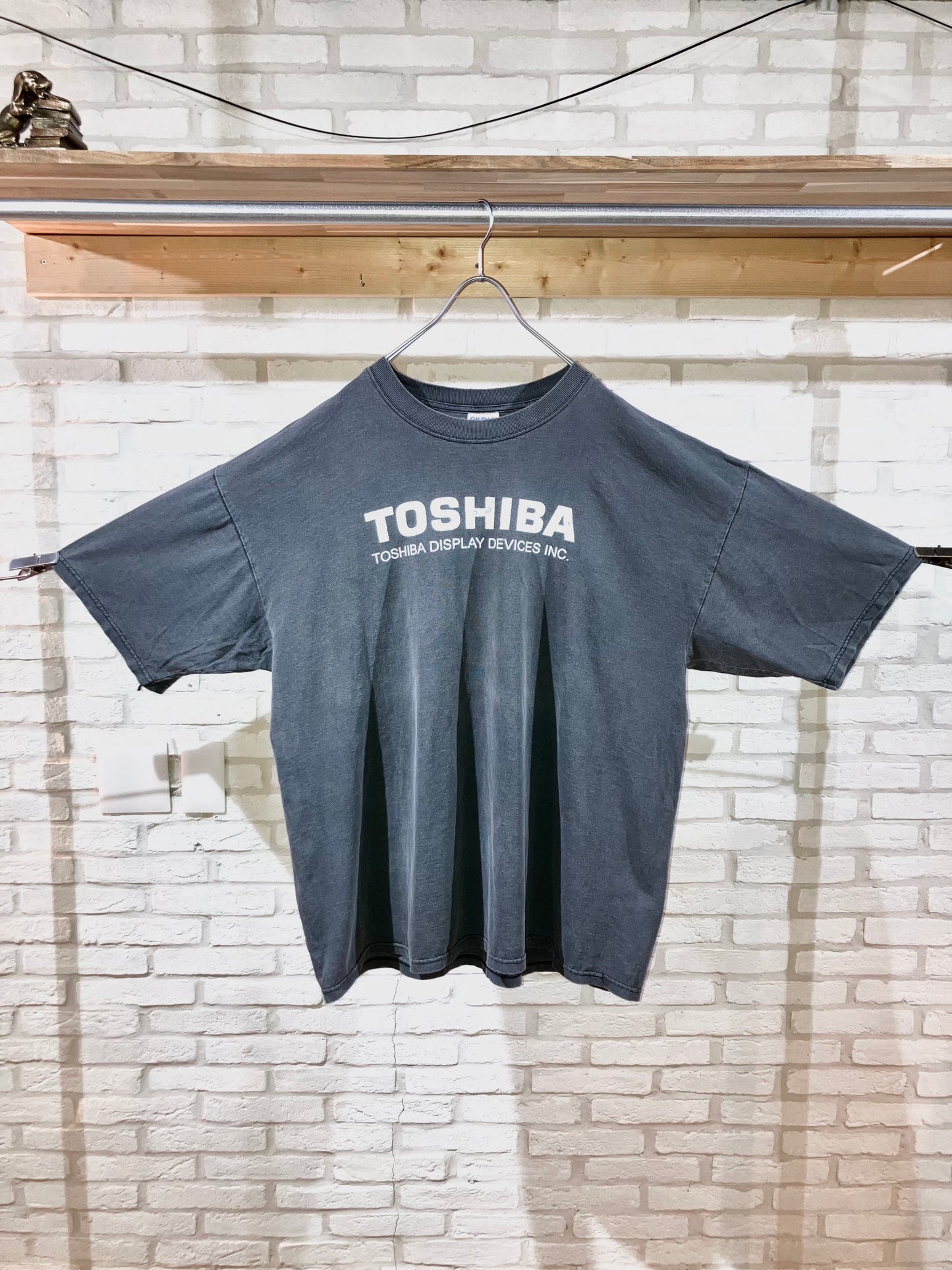 "TOSHIBA" Old Oversized Printed Tee