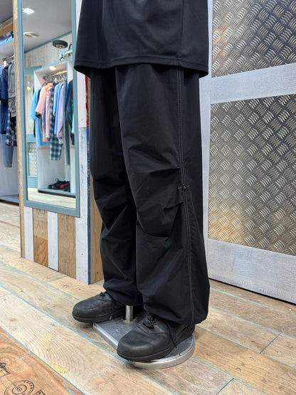 Black Nylon Cynch Pants