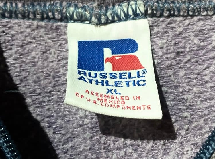 "RUSSELL" 00s Nice Color Zip Hoodie