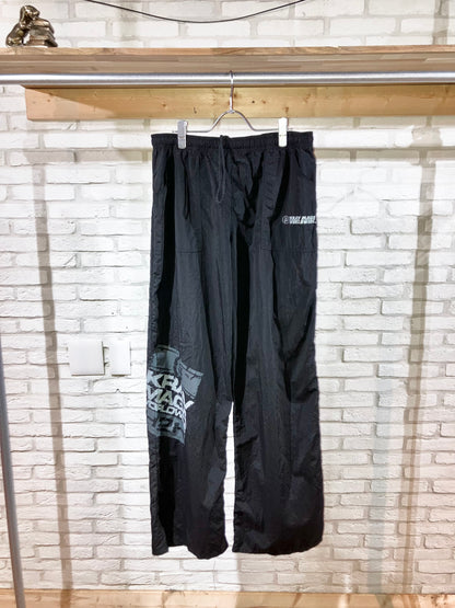 Old Printed Nylon Wide Pants
