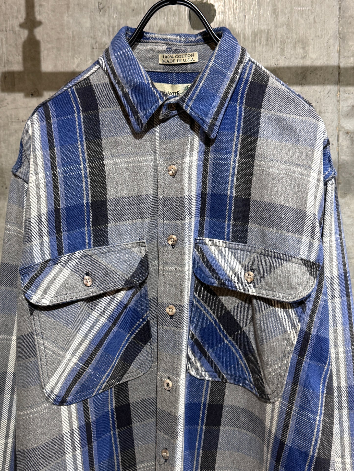 80's Vintage Heavyweight Flannel Plaid Shirt