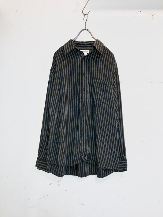 "claiborne" Old Stripe Rayon Shirt