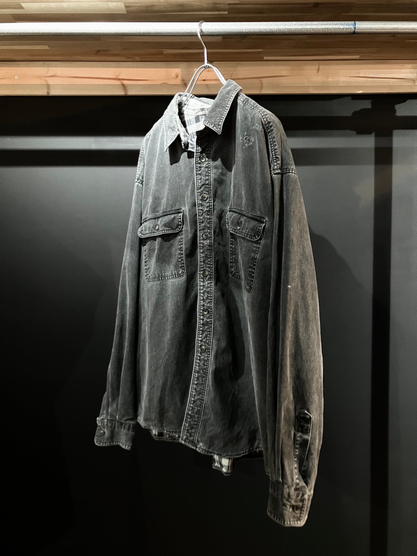 "L.L.BEAN" Old Double Fice Design Shirt