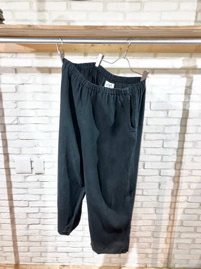 "FLAX" Old Wide Linen EZ Pants